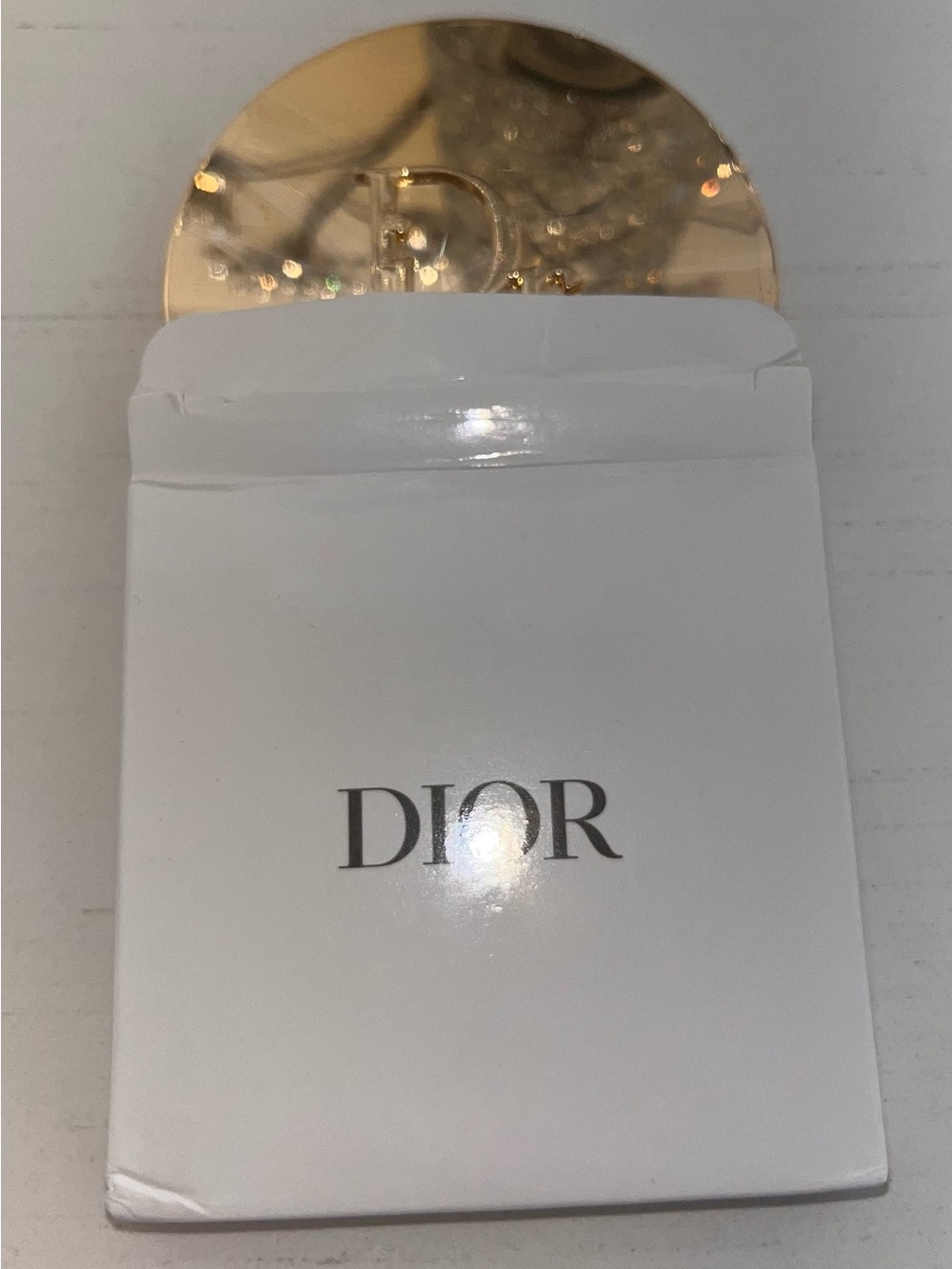 Dior Gold Compact Double Mirror with Box